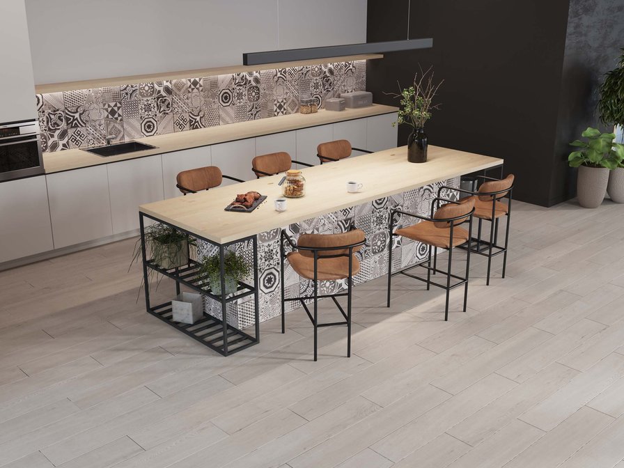 Mosaic/CW02_NR/25x28,5/Hexagon Декор Classic Wood CW02 Dark Grey Hexagon Неполированный 28.5x25 - фото 7