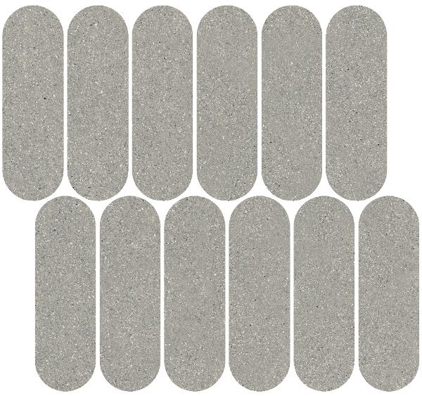 ID144 Декор Джиминьяно Наборный Серый Матовый Натуральный 30x32 - фото 2