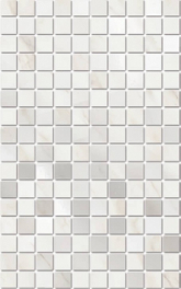 MM6359 Декор Гран Пале Белый мозаичный 25x40