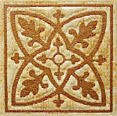 Декоративная вставка Декор (вставки напольные) Лиссабон бежевый 6x6