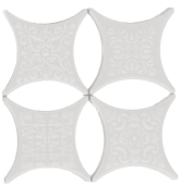 Декоративная вставка Core Estrella Set Blanco (4pzs) 6.7x6.7