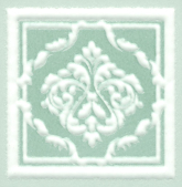 AD/D327/SG1547 Декоративная вставка Петергоф Зеленый узор 7.7x7.7