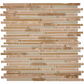 Мозаика Камень и стекло PIX736 из мрамора и стекла 8x48/98/148x8 30x30