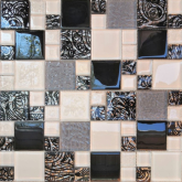 Мозаика Напольные вставки № 2171 микс (2.3х2.3. 4.8x4.8) 30х30