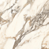 Керамогранит Calacatta Bronze Белый полированный 60x60