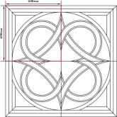 Керамогранит Декоративные ковры Тип 13 120x120