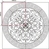 Керамогранит Декоративные ковры Тип 4 120x120