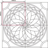 Керамогранит Декоративные ковры Тип 8 120x120