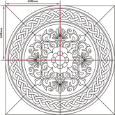 Керамогранит Декоративные ковры Тип 11 120x120
