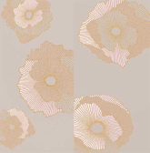 06-01-1-36-03-13-2434-0 Панно Mono Golden flowers (компл. из 2 шт) 60x60