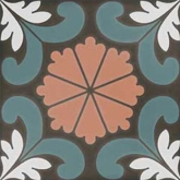 125634 Керамогранит Sync Flower Blue 15x15