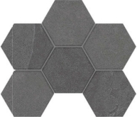 Mosaic/LN04_NS/TE04_NS/25x28.5/Hexagon Декор Luna LN04-TE04 Hexagon 28.5x25 неполированный
