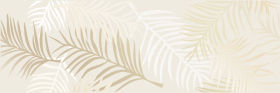 15922 Декор Chance Светло-бежевый листья 25x75