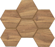 Mosaic/SI02_NS/25x28.5x10/Hexagon Декор Selection SI02 Eucalyptus Hexagon Неполированная 25x28.5