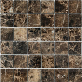 KP-757 Мозаика Stone Коричневый камень полированный (48*48*6) 298*298 29.8x29.8