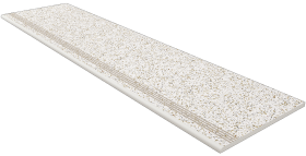 Steptrade/CM00_NS/30x120x10 Ступень Cosmos CM00 White неполированная с насечками 30x120