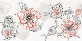 Декор Мегаполис Red-gray D 50x25