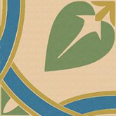 Декор Метлахская плитка 100E017D301 ENC 17 Cognac (D.Yellow, D.blue, Green) 10x10