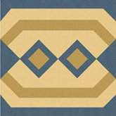 Декор Метлахская плитка 100E021F302 ENC 21F Cognac (D.Blue, D.Yellow) 10x10