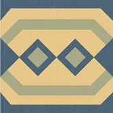 Декор Метлахская плитка 100E021F301 ENC 21F Cognac (D.Blue, L.Blue) 10x10