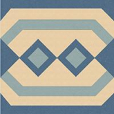 Декор Метлахская плитка 100E021F201 ENC 21F Ivory (D.Blue, L.Blue) 10x10