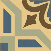 Декор Метлахская плитка 100E022D301 ENC 22 Cognac (D.Blue, L.Blue, Grey) 10x10