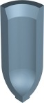 Бордюр Метлахская плитка 100GI0BEU Angle INT PAG BLUE BEU 3,2x11