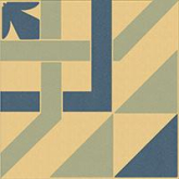 Декор Метлахская плитка 100E023D301 ENC 23 Cognac (D.Blue, L.Blue) 10x10