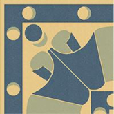 Декор Метлахская плитка 100E024A301 ENC 24A Cognac (D.Blue, L.Blue) 10x10