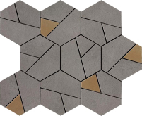 AN68 Мозаика Boost Mosaico Hex Smoke Vellow 25x28.5