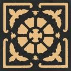 Декор Метлахская плитка 070E014D301 ENC 14 Cognac (Black) 7x7