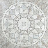 ID33 Декор Триумф Розон наборный серый 84x84