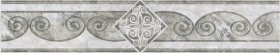 GR96/SG1118 Бордюр Триумф Серый орнамент 42x8