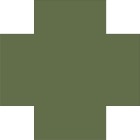 Керамогранит Метлахская плитка 070CRVEA Cross 7 Green Australian VEA 7x7