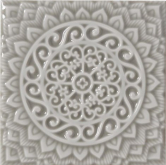 ADST4080 Декор Studio Relieve Mandala Universe Graystone 14.8x14.8