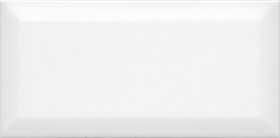 19040 Плитка Бланше Белый грань 20x9.9