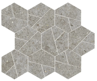 A7CZ Мозаика Boost Stone Grey Mosaico Hex 25x28.5
