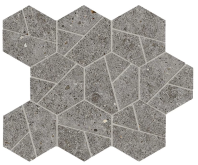 A7C0 Мозаика Boost Stone Smoke Mosaico Hex 25x28.5