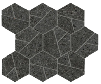 A7C2 Мозаика Boost Stone Tarmac Mosaico Hex 25x28.5