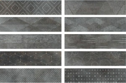 1047175 Керамогранит Docklands Freeport Mix Black 35x8.6