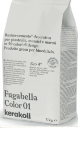 Fugabella Color затирка для швов 01 3кг