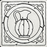 Декор Ницца Белый 9.9x9.9