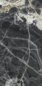 UO6L157679 Керамогранит Ultra Onici Nero Lucidato Shiny Ls 6mm 75x150