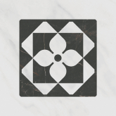 TOC006 Декор Келуш 3 Грань Черно-Белый 9.8x9.8