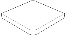 Ступень Tatra Угловая Esquina Carbon 33x33