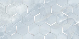 921662 Декор Onice Blu Синий D 31.5x63