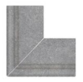 Бордюр Terrace Antislips Natural Series Наружный угол 90 Cement Grey Handle 25x25