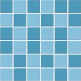 80051.2H Мозаика Porcelain Mosaic Blue-Light Blue 5x5 30x30