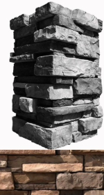 152-95 Искусственный камень Уайт Клиффс Коричневый 10x28.5x10