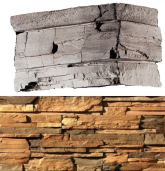 200-45 Искусственный камень Фьорд Лэнд Коричневыйx10 26.5x10